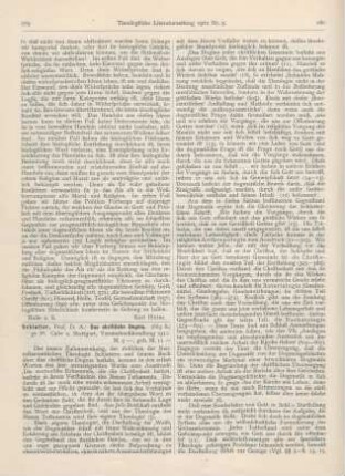 279-282 [Rezension] Schlatter, Adolf, Das christliche Dogma