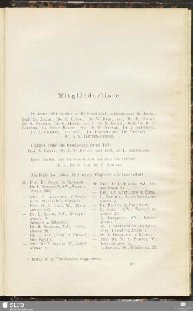 Mitgliederliste