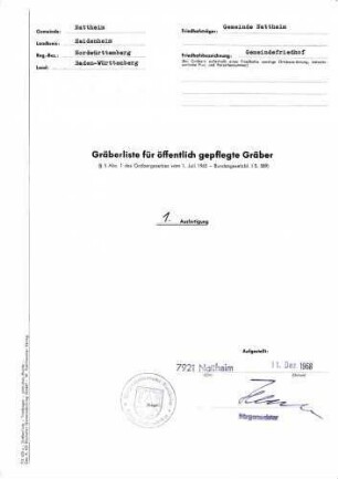 Gemeindefriedhof Nattheim