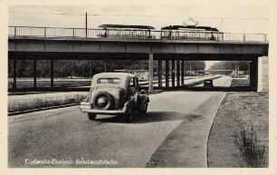 Postkartenalbum mit Motiven von Durlach. "Karlsruhe-Durlach. Reichsautobahn"