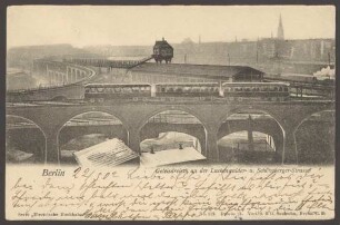 Ansichtskarte "Geleisdreieck an der Luckenwalder- u. Schöneberger-Strasse"