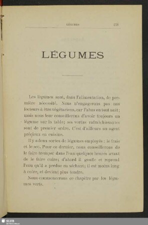 Légumes