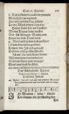 Das sechszehende Capitul. - Das zwantzigste Capitul.