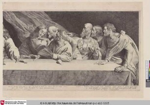[Das Abendmahl, rechte Platte; Last Supper, right plate]