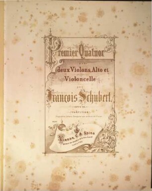 Premier quatuor pour deux violons, alto et violoncelle : opus 29
