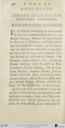 Livre sixième
