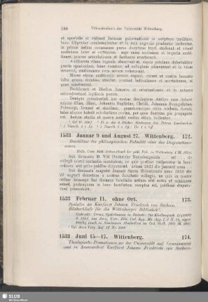 174. 1533, Juni 15-17. Wittenberg
