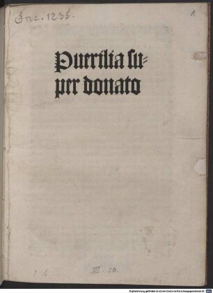 Puerilia super Donatum