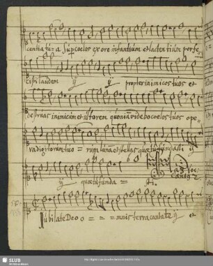 [Gregor Schnitzkius:] Jubilate Deo omnis terra cantate