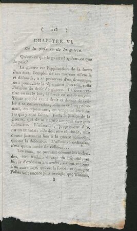De la paix et de la guerre