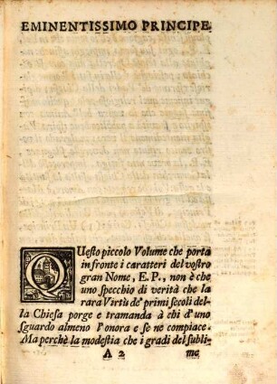 Discorso Storico ... della vita commune de'primi sei secoli della Chiesa