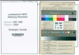 Entnazifizierung Conrad Kortenjan , geb. 01.01.1908 (Rentmeister)