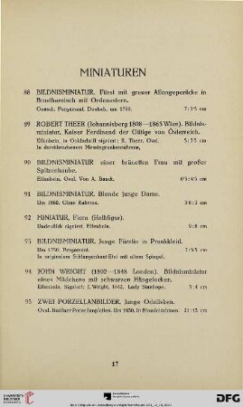 Miniaturen (Nr. 88-95)