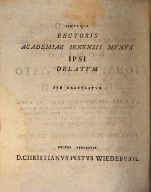Commentatio Ivridica De Recvsatione Mvneris Nvncii Ivdicialis Fevdi Privationis Cavsa