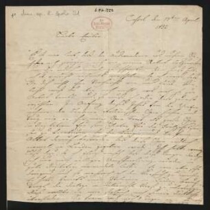 Brief an Emilie Zahn : 17.04.1852