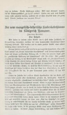 404-428 Der neue evangelisch-lutherische Landeskatechismus im Königreich Hannover : zweiter Artikel