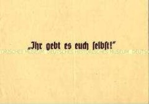 Werbebroschüre für das Winterhilfswerk