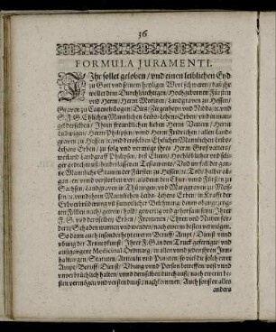 Formula Juramenti.
