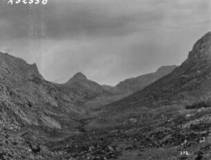 Gebirgstal : Blick in ein Bergtal, vermutlich auf dem Weg zum Staudamm Cúber auf Mallorca