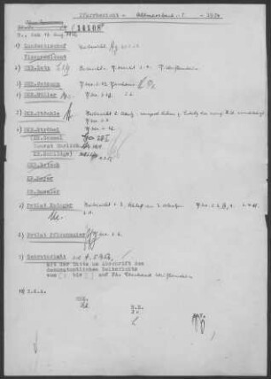 Allmersbach: Visitationsbericht mit Pfarrbericht 1954