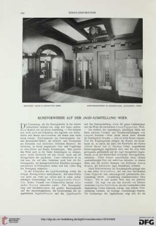 Kunstgewerbe auf der Jagd-Ausstellung - Wien