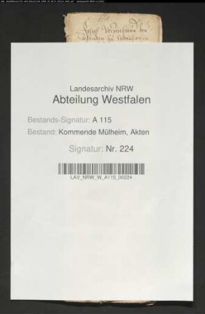 "Verzeichnis des Zehnten zu Waldhausen".