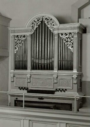 Einmanualige Orgel op. 21 für das Rittergut Ringethal, seit 1762 in der Dorfkirche