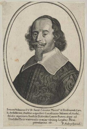 Bildnis des Isaacus VolmarusBildnis Isaac Volmar (1649 Frhr. von Rieden)