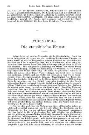 Zweites Kapitel. Die etruskische Kunst