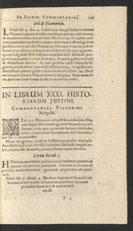 In Librum XXXI. [...]