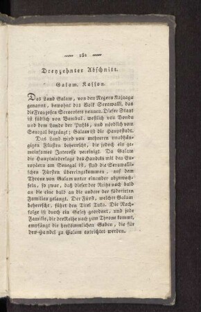 Dreyzehnter Abschnitt.