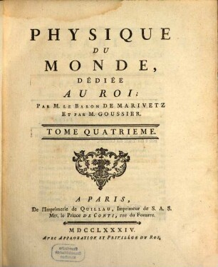 Physique Du Monde, Dédiée Au Roi, 4,[1]