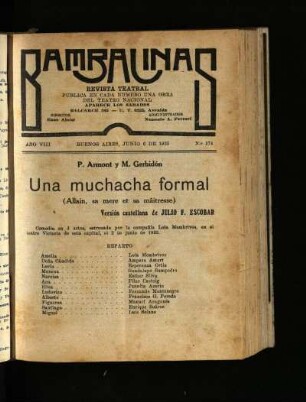 Una muchacha forma : comedia en tres actos