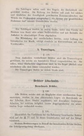 Dritter Abschnitt. Besuchende Brüder.