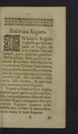 Reservata Regum.