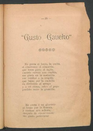"Gusto gaucho"