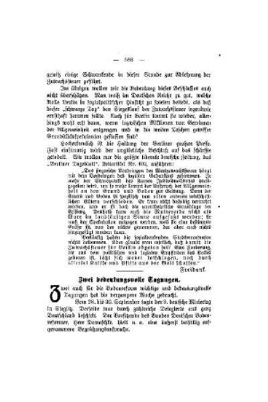 Zwei bedeutungsvolle Tagungen