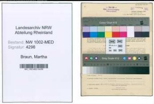 Entnazifizierung Martha Braun , geb. 04.11.1889 (Krankenschw.)