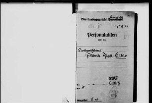 Elble, Friedrich August; Landgerichtsdirektor; geb. 24.2.1883 in Meersburg; gest. 5.1.1967 in Konstanz