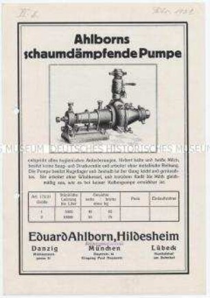 Ahlborns Schaumdämpfende Pumpe