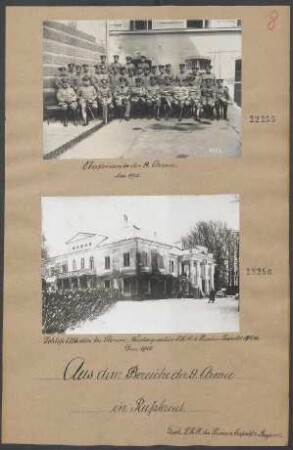 Schloß Albertin bei Slonim, Winterquartier S.K.H. des Prinzen Leopold 1915/1916