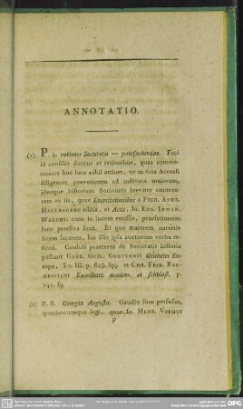 Annotatio
