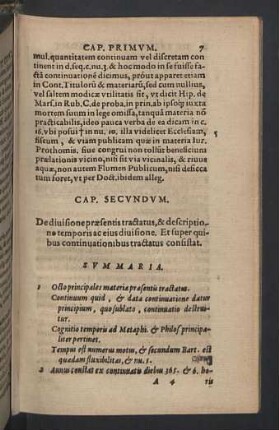 Capitulum secundum.