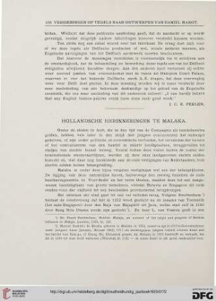 3.Ser.3.1923: Hollandsche Herinneringen te Malaka