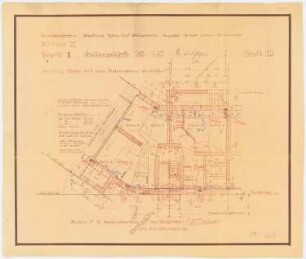 Siedlung Attilahöhe, Berlin-Tempelhof: Tankredstraße 17: Grundriss KG 1:50