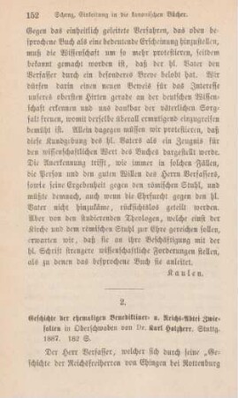 152-161 [Rezension] Holzherr, Karl, Geschichte der ehemaligen Benediktiner- und Reichsabtei Zwiefalten in Oberschwaben