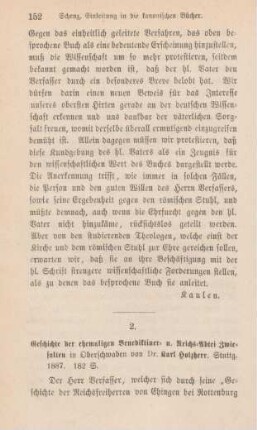 152-161 [Rezension] Holzherr, Karl, Geschichte der ehemaligen Benediktiner- und Reichsabtei Zwiefalten in Oberschwaben