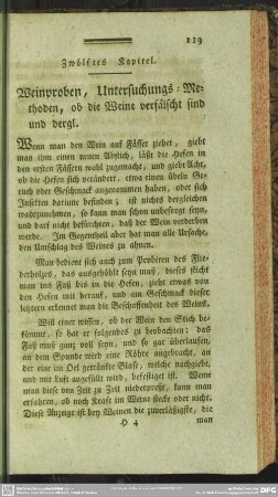Zwölftes Kapitel. Weinproben, Untersuchungs-Methoden, ob die Weine verfälscht sind und dergl.