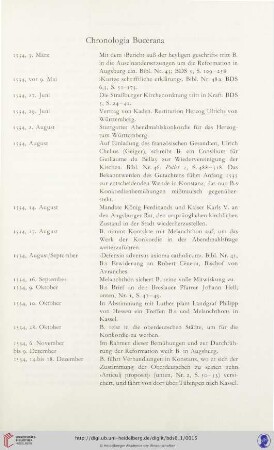 Chronologia Bucerana