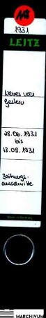 Sammlung von Zeitungsausschnitten zur Ausstellung "Neues von Gestern"
